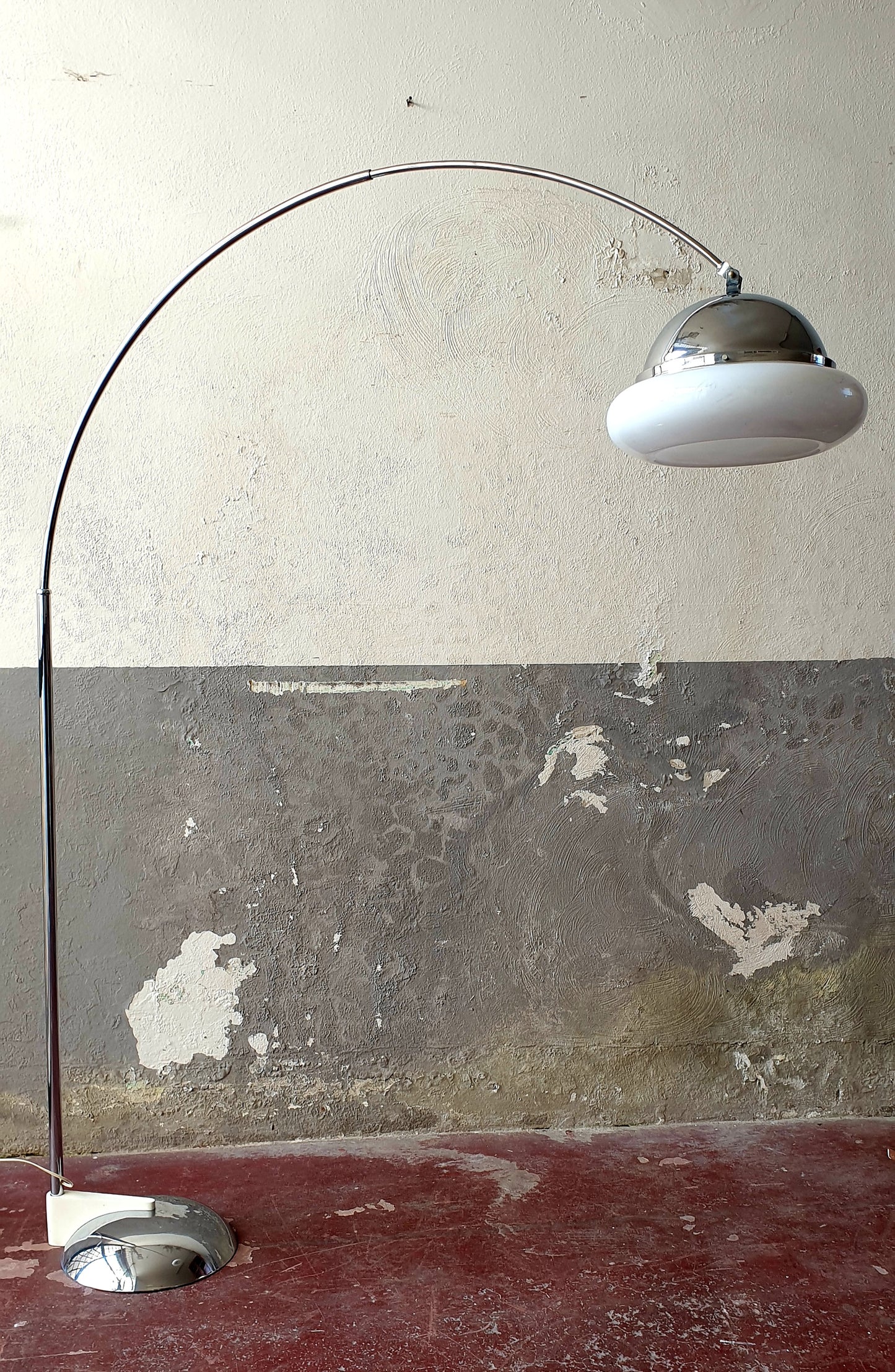 Lampada piantana ad arco design anni 60/70