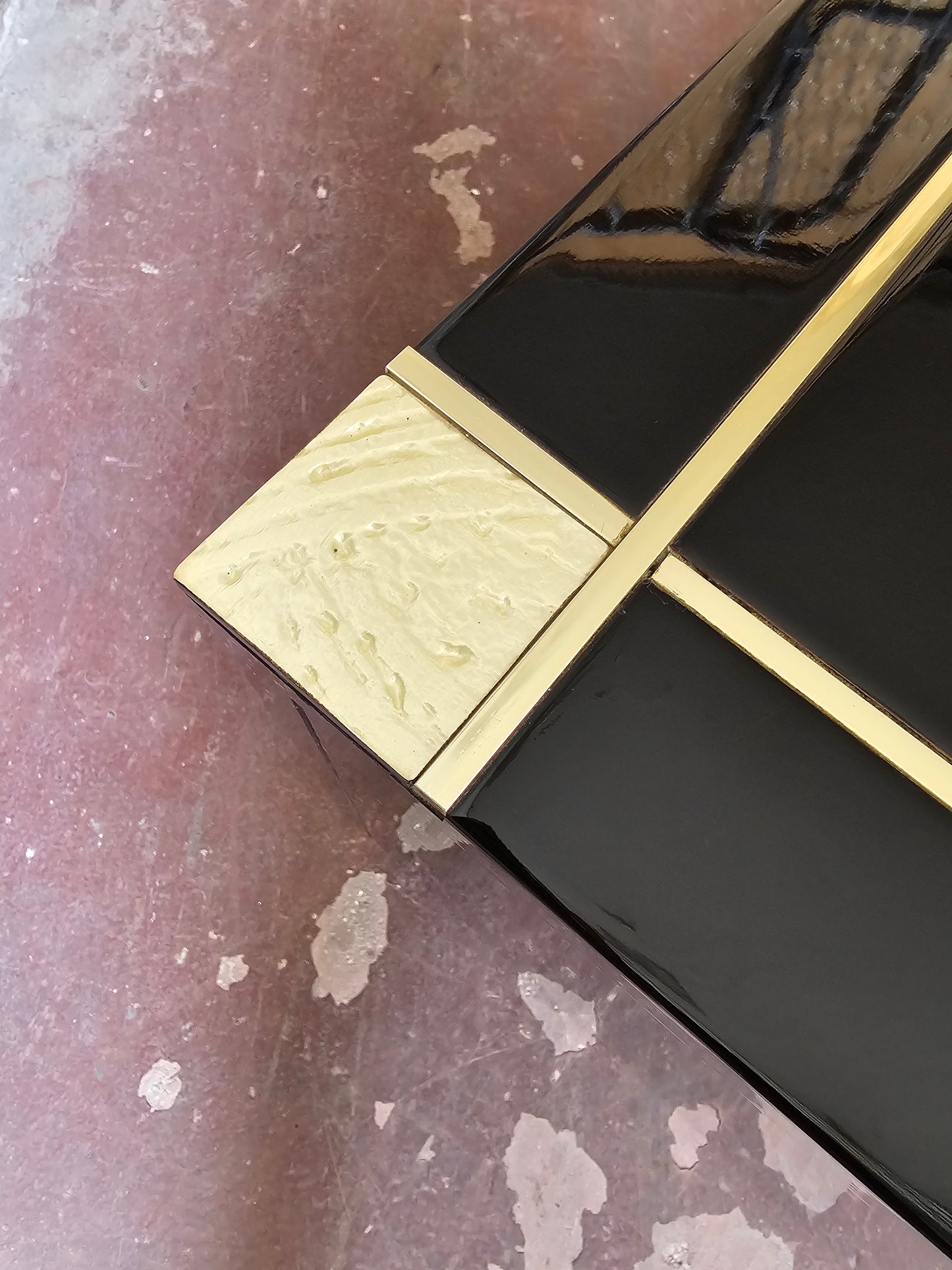 Tavolino da caffè design anni 70 laccato