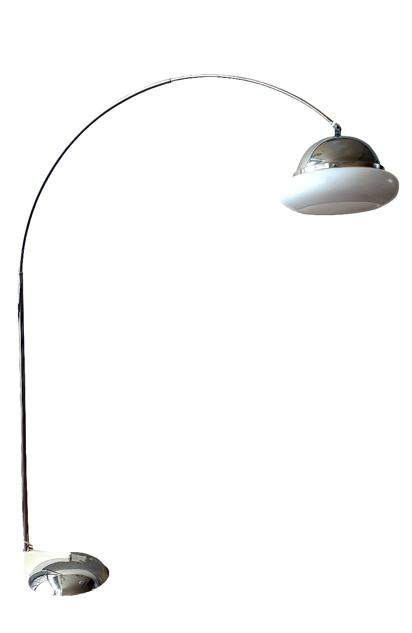 Lampada piantana ad arco design anni 60/70
