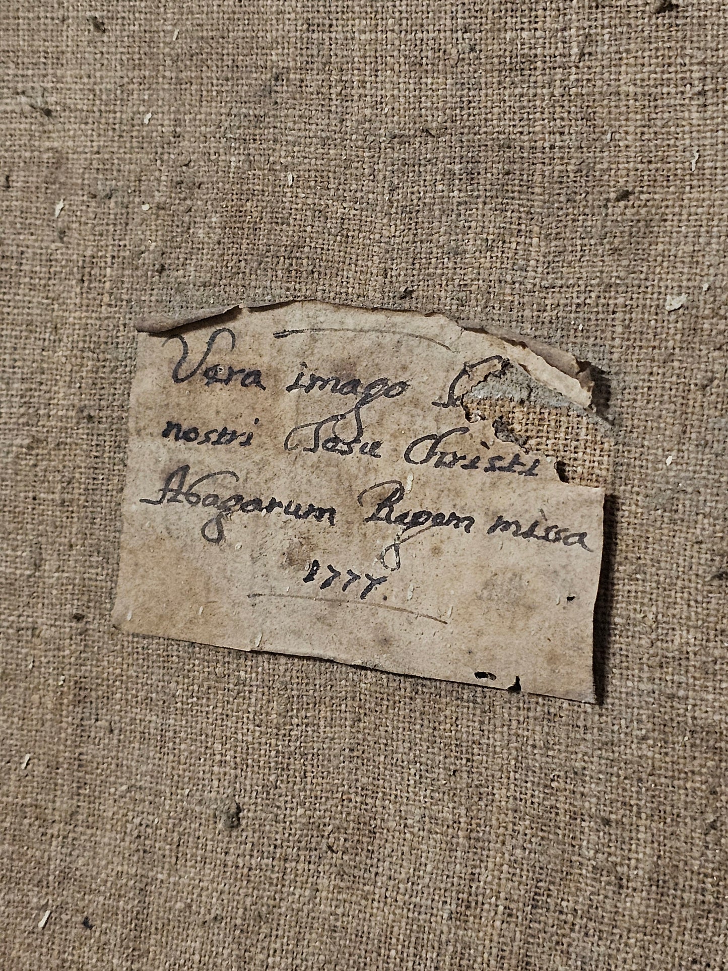 Volto di Cristo, 1777, Olio su tela, con cornice