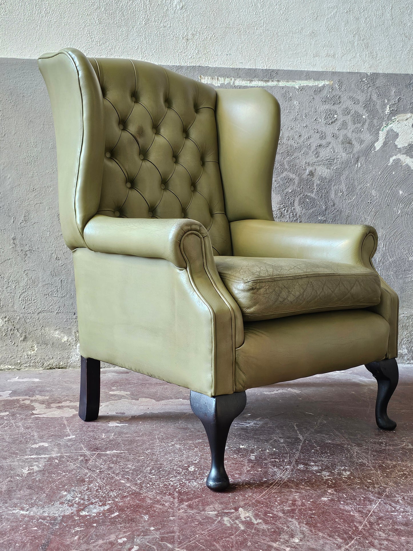 Poltrona Chesterfield in pelle