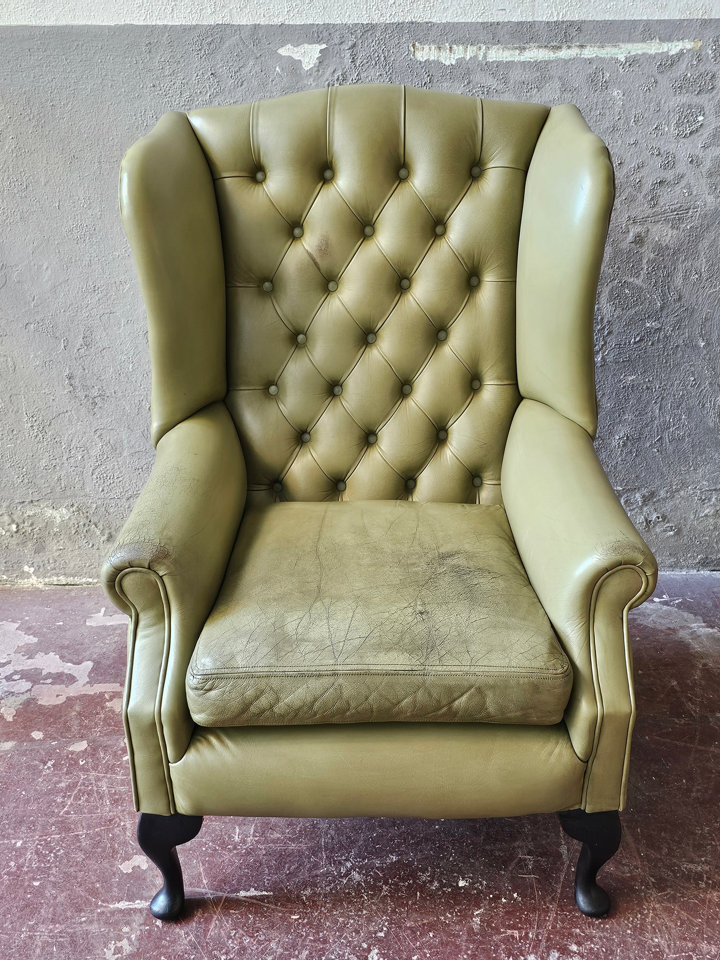 Poltrona Chesterfield in pelle