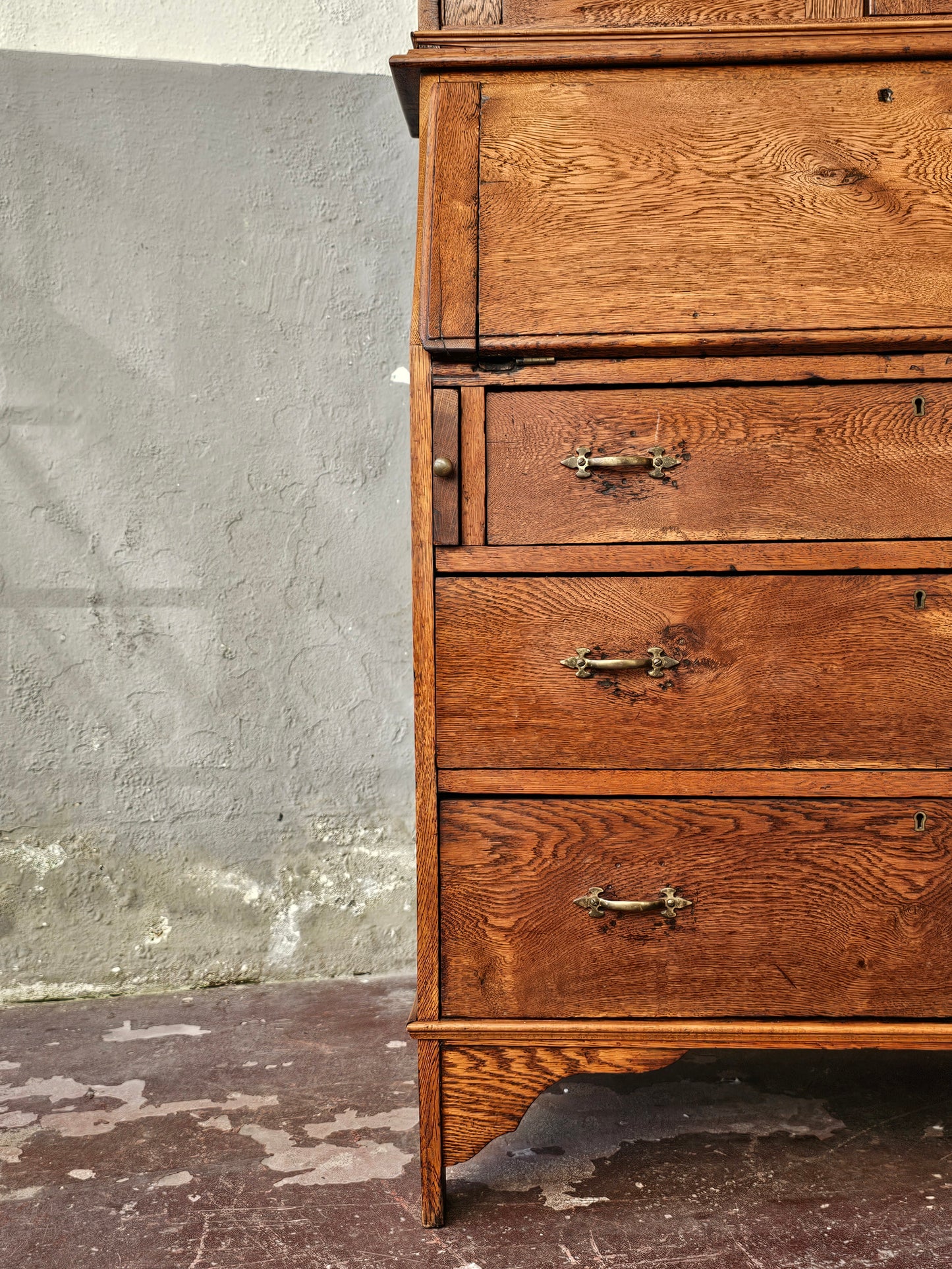 Trumeau inglese in rovere 1800