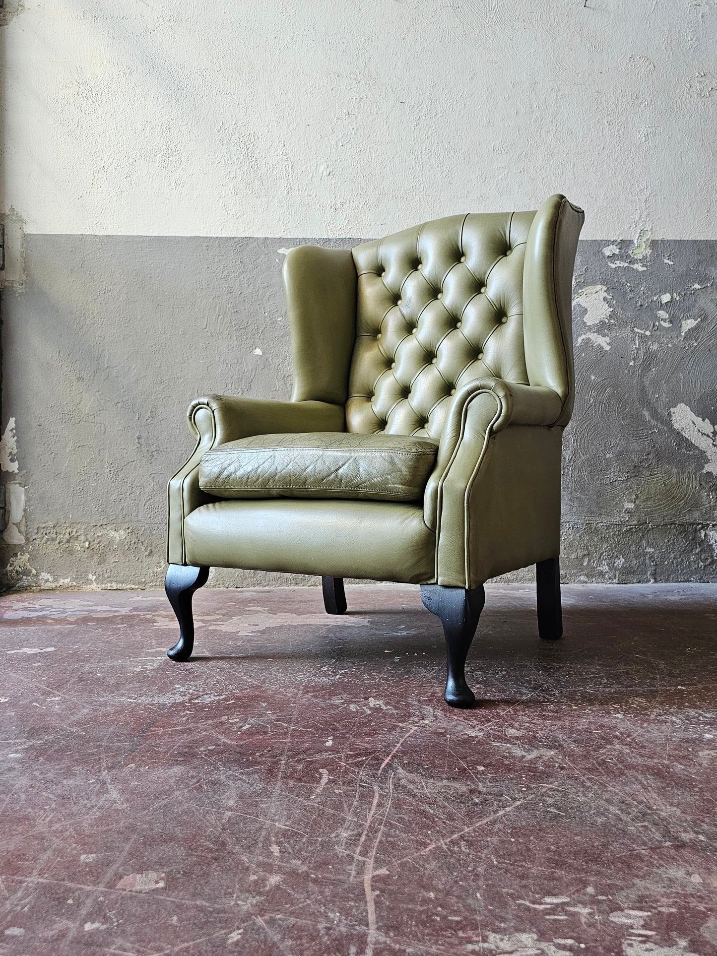 Poltrona Chesterfield in pelle