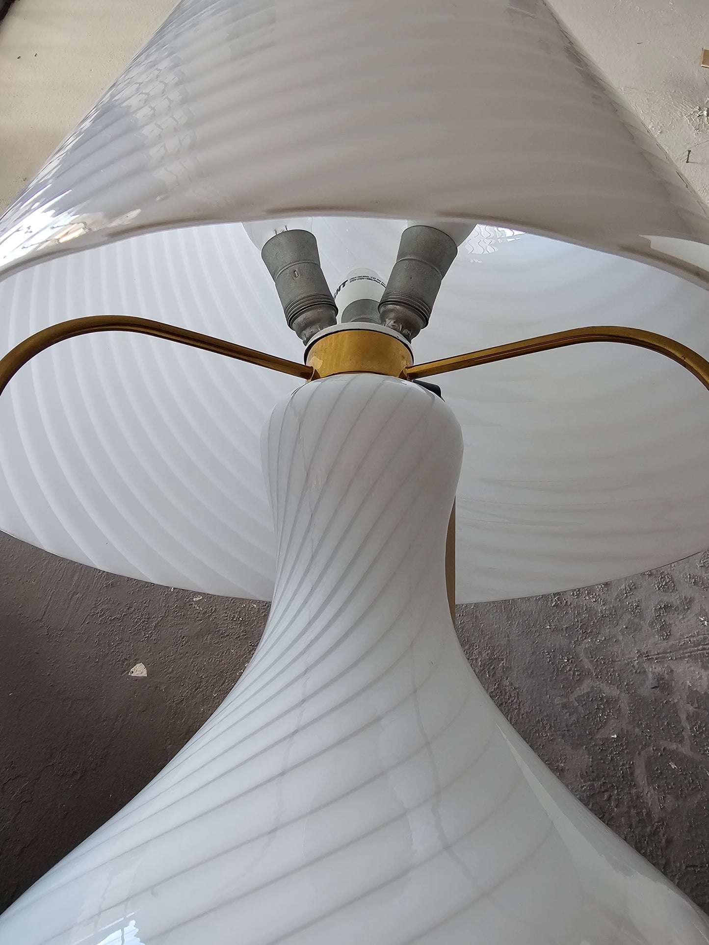Lampada da tavolo in vetro di Murano di Modaluce, 1970