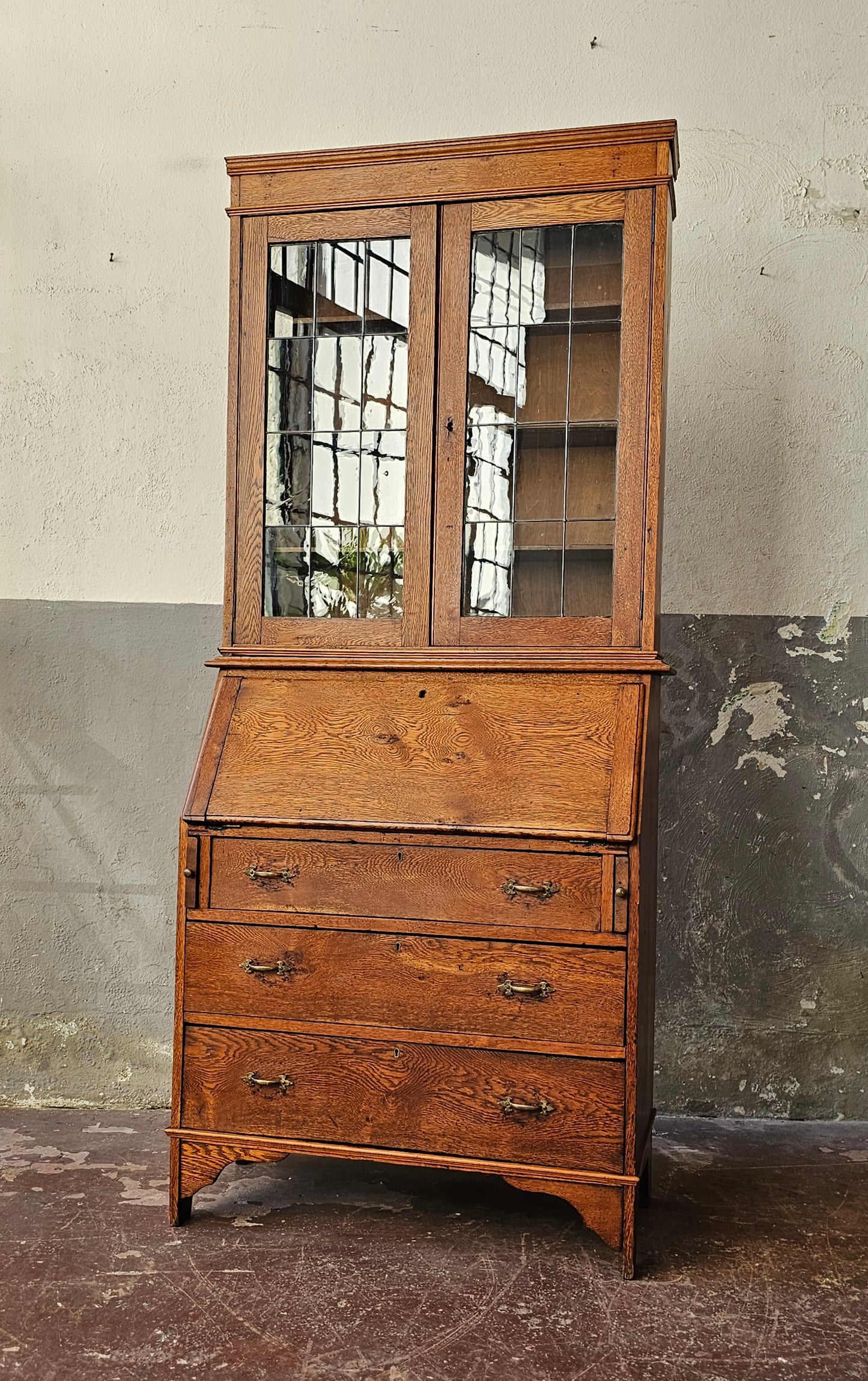 Trumeau inglese in rovere 1800