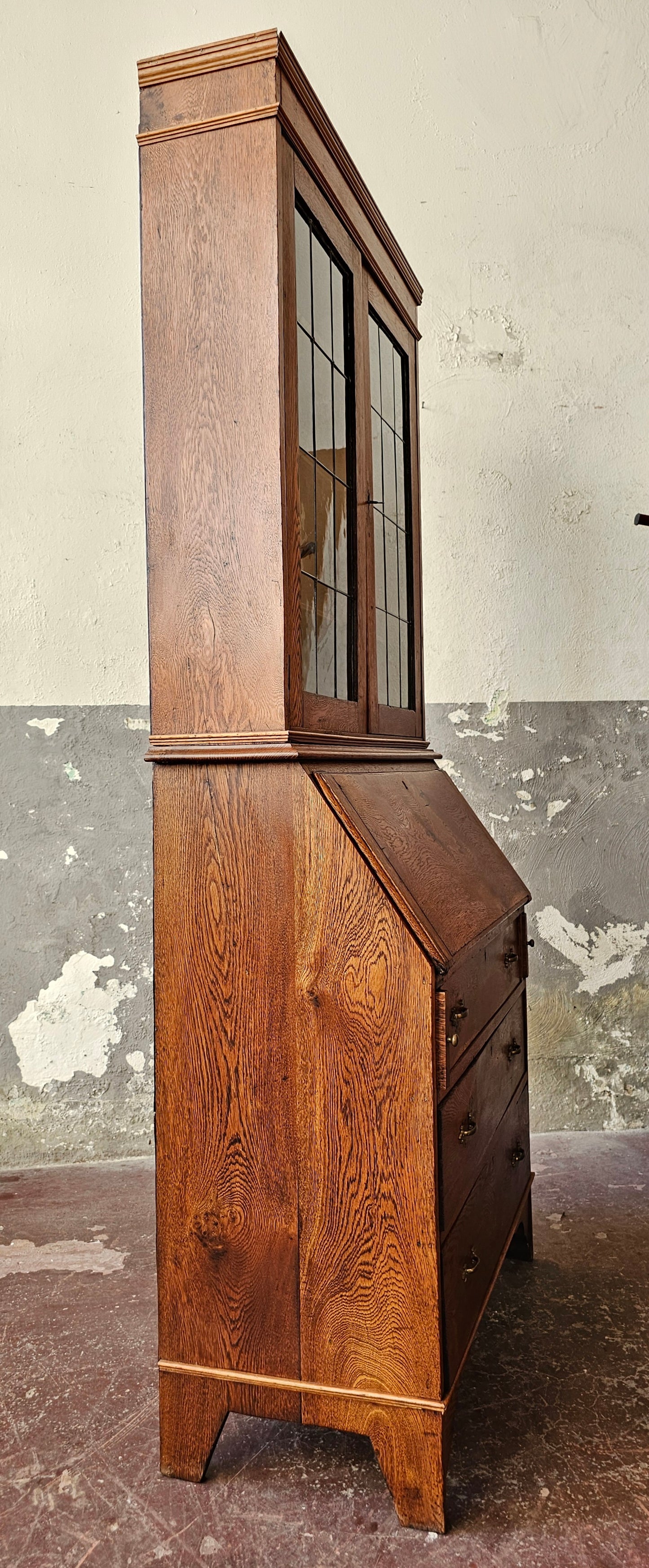 Trumeau inglese in rovere 1800