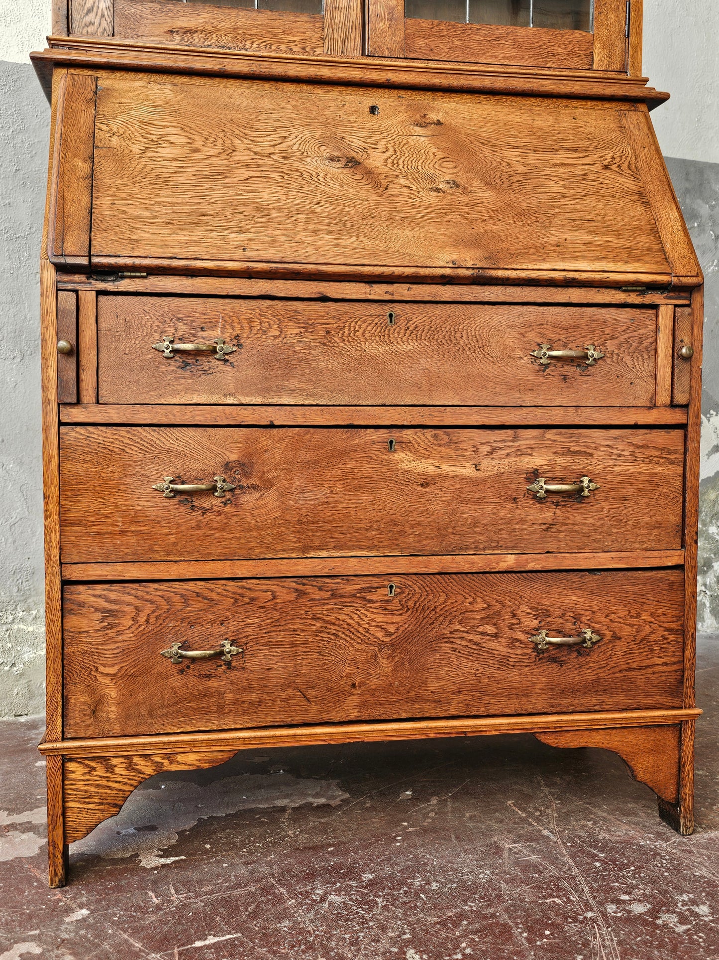 Trumeau inglese in rovere 1800