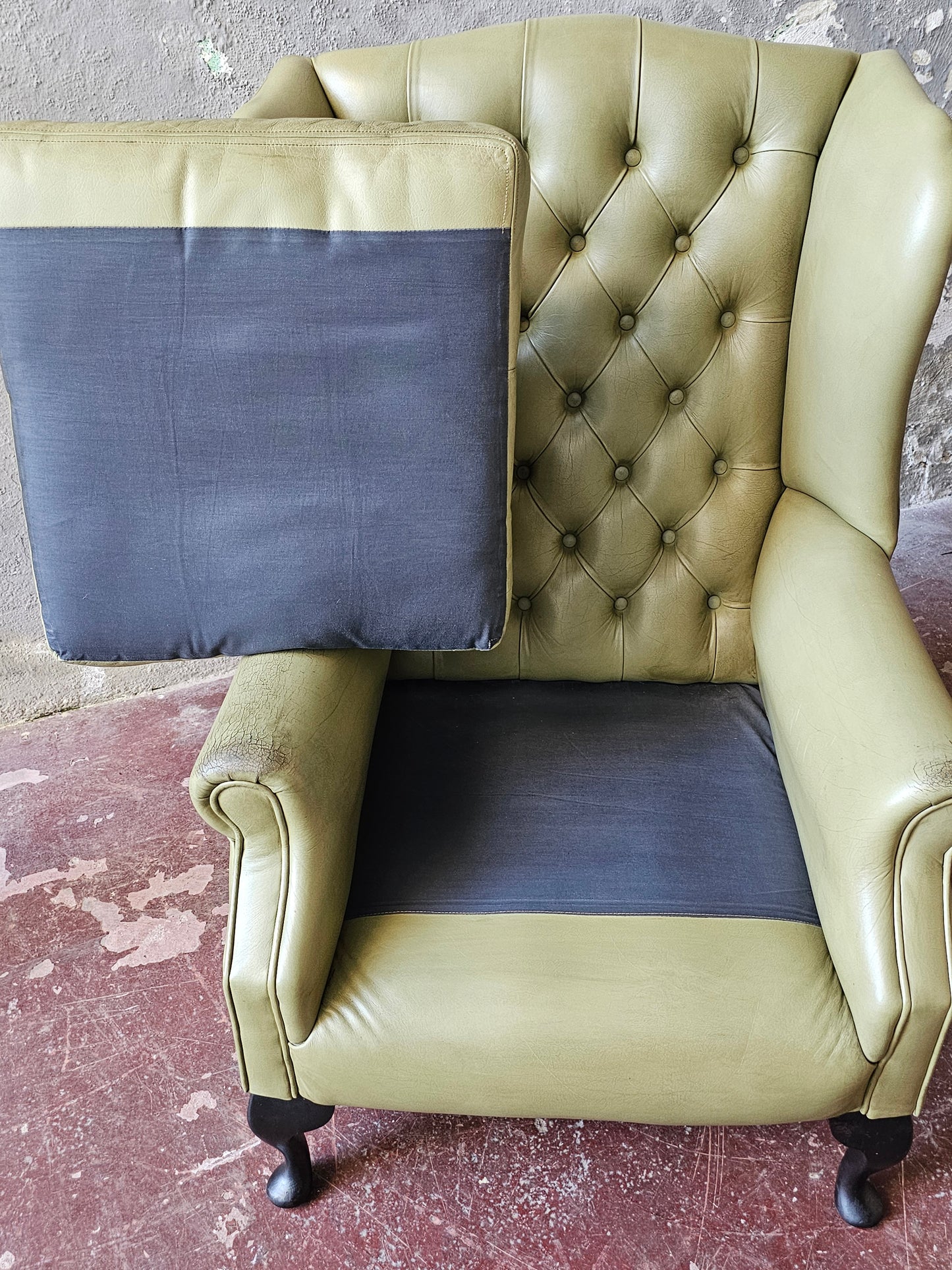 Poltrona Chesterfield in pelle