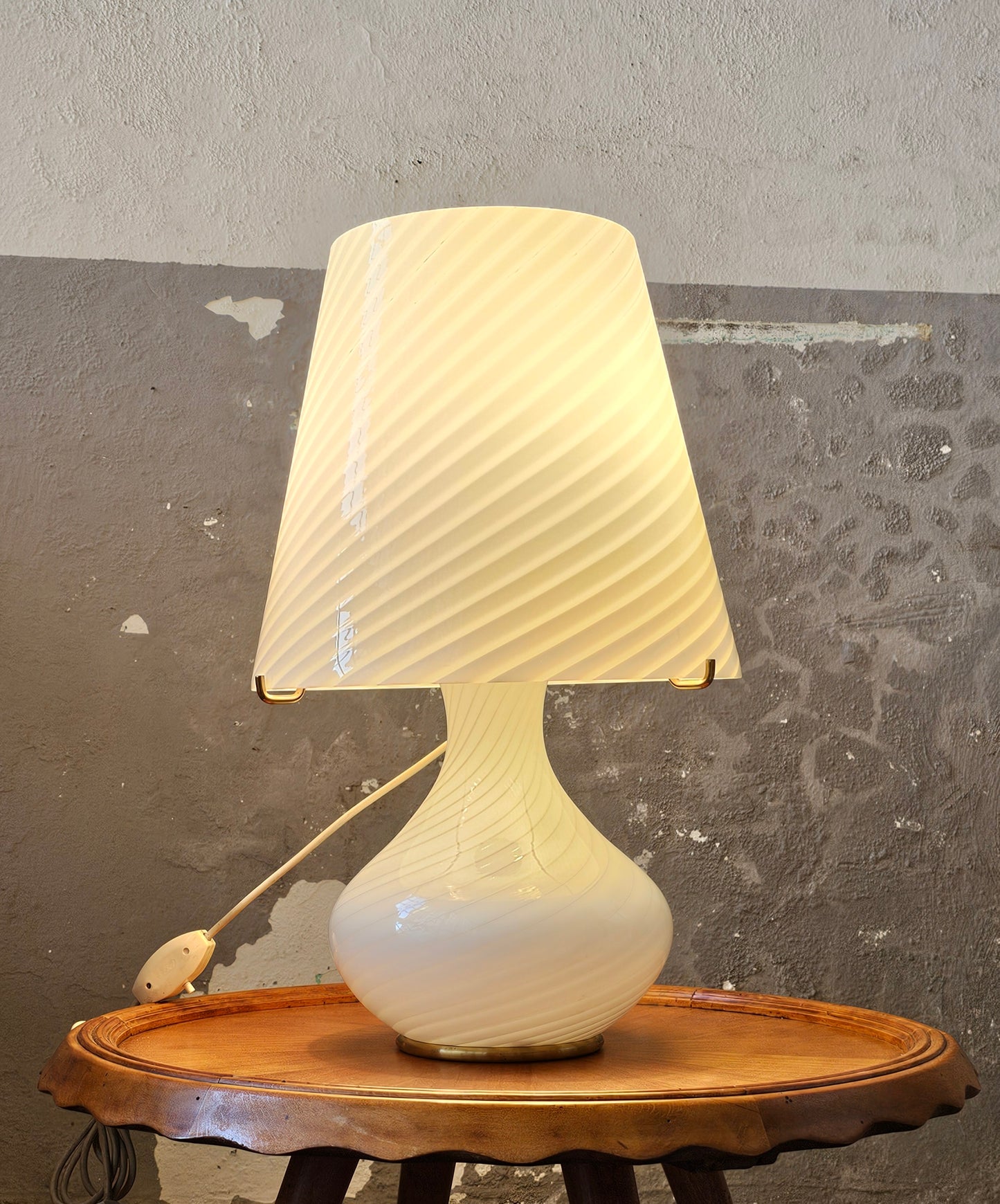 Lampada da tavolo in vetro di Murano di Modaluce, 1970