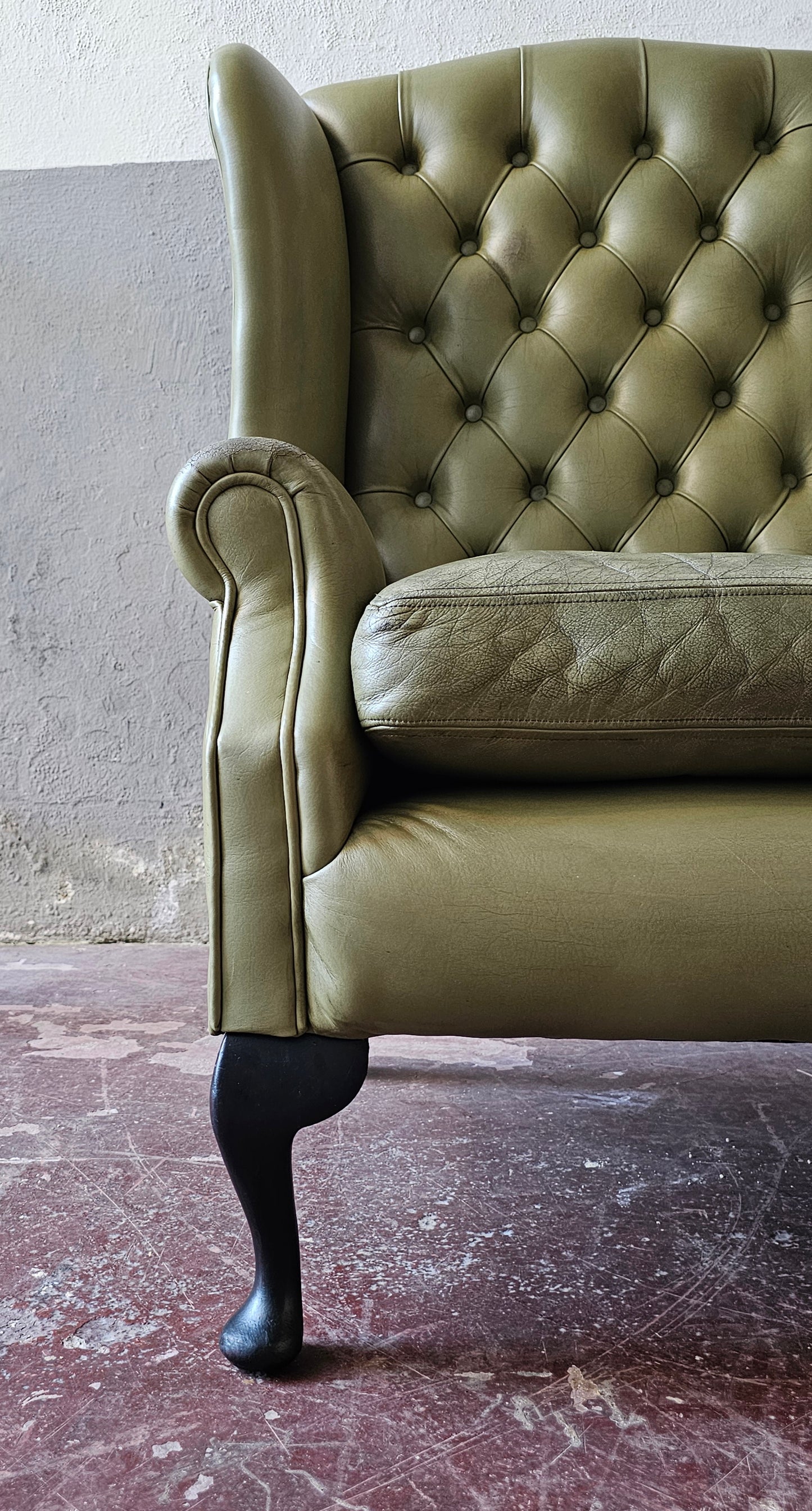 Poltrona Chesterfield in pelle
