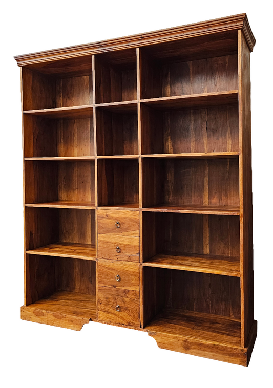 Libreria Vintage in Legno massello di Sheesham